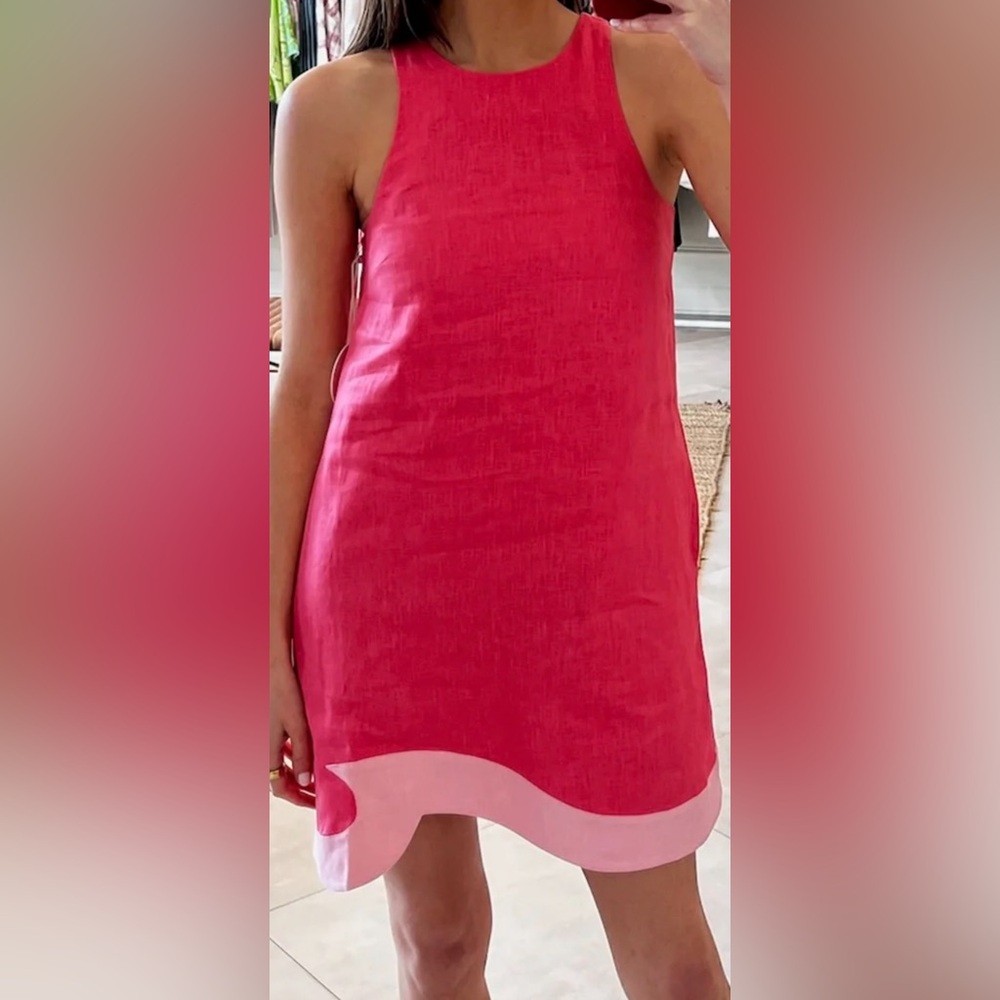STAUD Allori Linen Dress